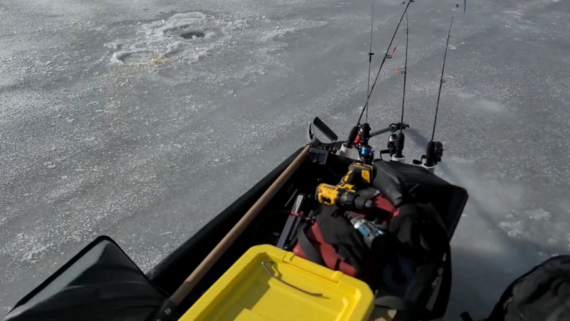 Ice Fishing Evergreen Lake