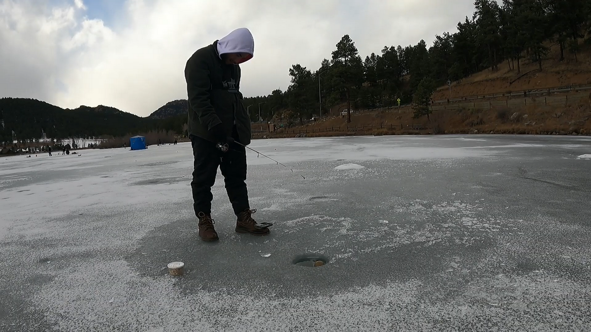 Ice Fishing Evergreen Lake (Evergreen, Colorado)